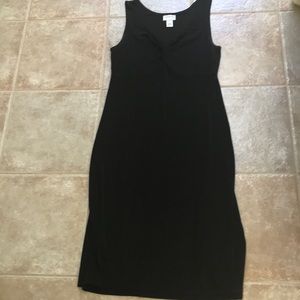 Chico’s black dress in EUC. Fabric twist at vneck
